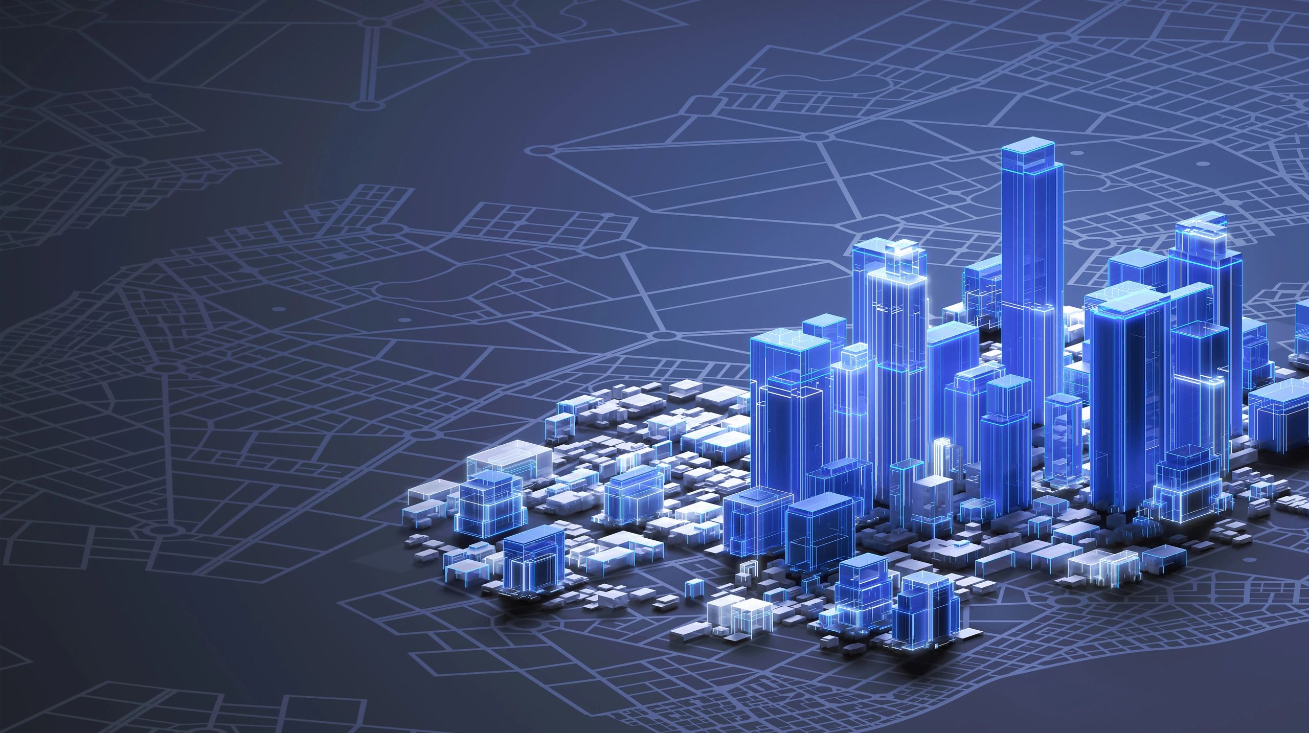 Blue-toned digital financial interface with data visualization